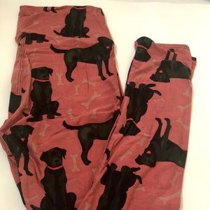 Black Dog Dusty Rose Peachskin Leggings Extra Plus